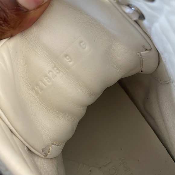 GUCCI HIGH TOP WHITE LEATHER SNEAKERS - Picture 4 of 6